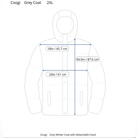 COOGI Dark Gray Military Field Coat- Wool Blend Size 2X - Picture 14 of 14